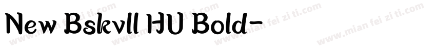 New Bskvll HU Bold字体转换
